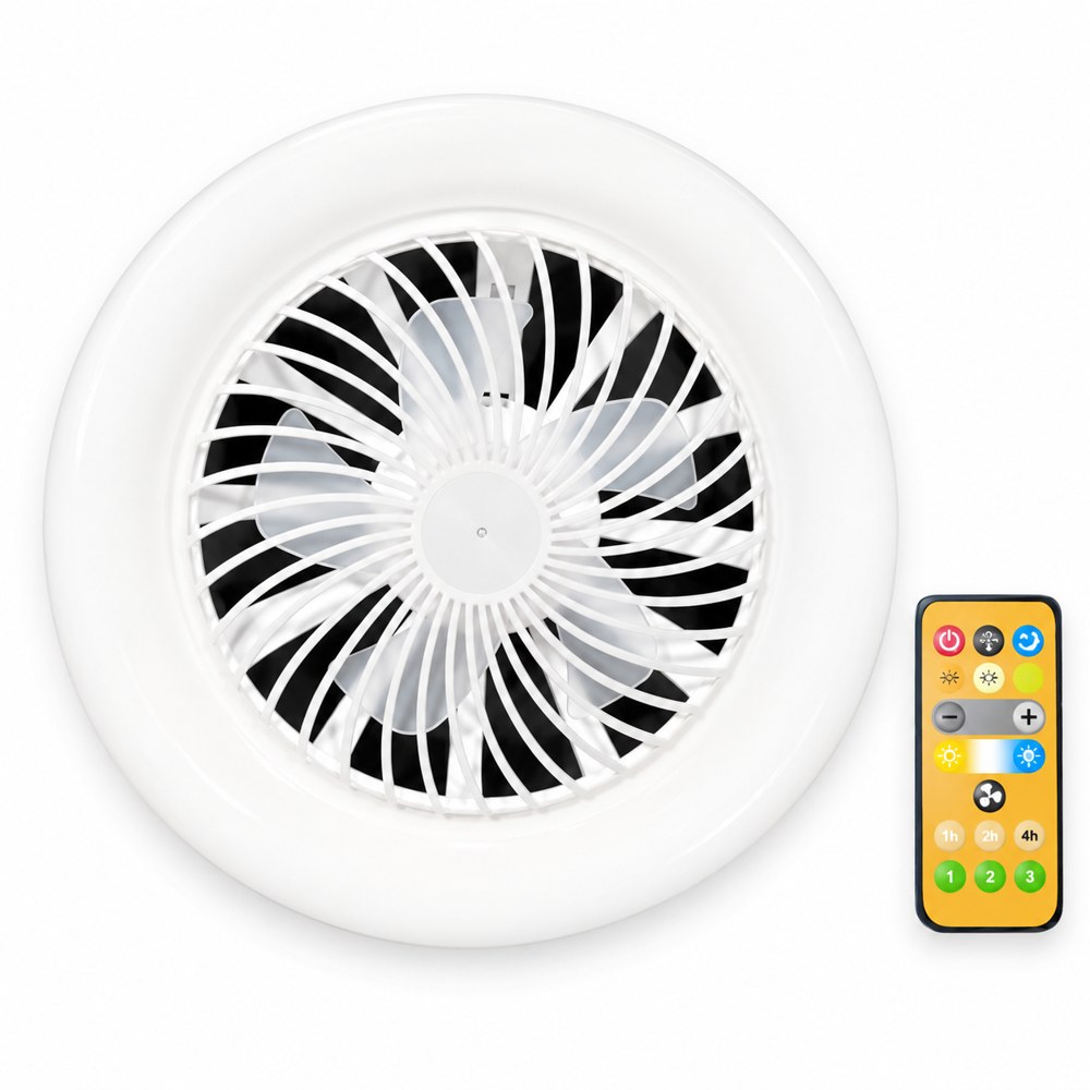 AeroSpin ceiling fan light with remote control